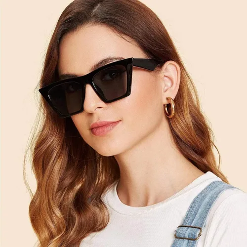 Vista 3 de Fullgren Gafas de sol cuadradas de ojo de gato para mujer, estilo vintage, ojo de gato, protección UV 400, gafas de sol modernas