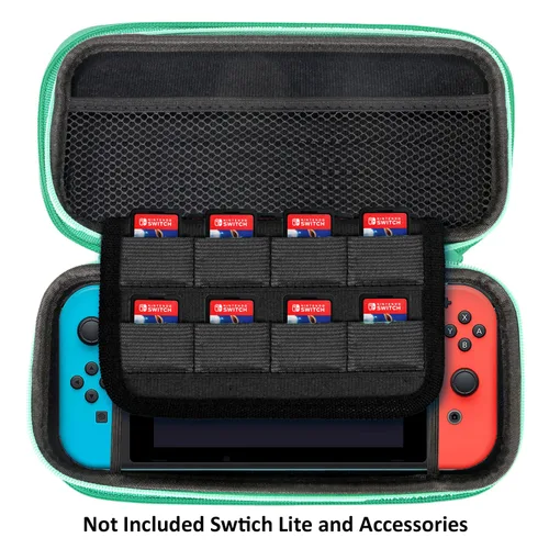 Vista 3 de YOUSHARES Carrying Case for Nintend Switch - Bright Protective Storage Case Pouch for Nintend Switch Console & Accessories with 10 Game Cartridges