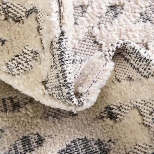 Vista 7 de Unique Loom Arlo Collection - Alfombra Cy (Runner 2' 0" x 6' 0", gris/marfil)