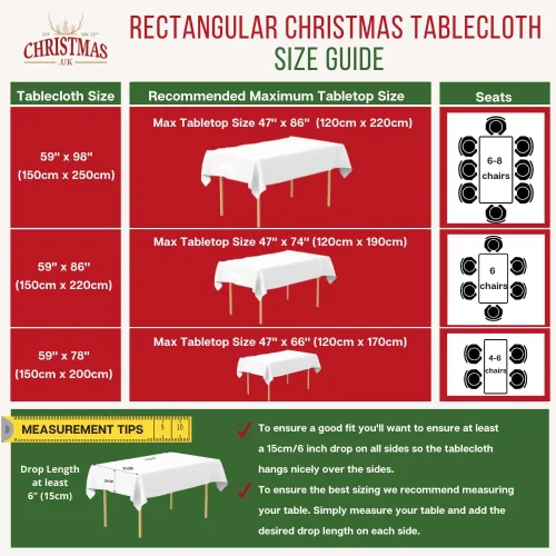 Vista 6 de Mantel de Navidad nórdico rectangular (59 x 78 pulgadas, contemporáneo)