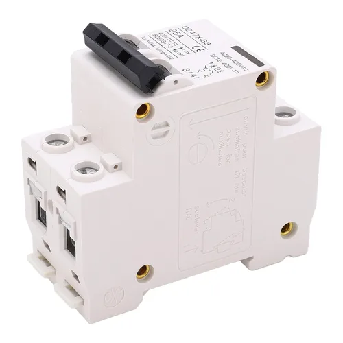 Vista 8 de Mini disyuntor de CA CC, disyuntor miniatura de CA CC Interruptor de desconexión 2P AC DC 25A 400V Montaje en carril DIN para solares, disyuntores