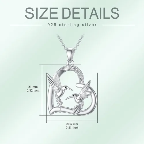 Vista 3 de Regalos para el día de la madre, plata de ley 925, collar de animales para madre e hija, regalos de joyería de animales lindos para mujeres, niñas