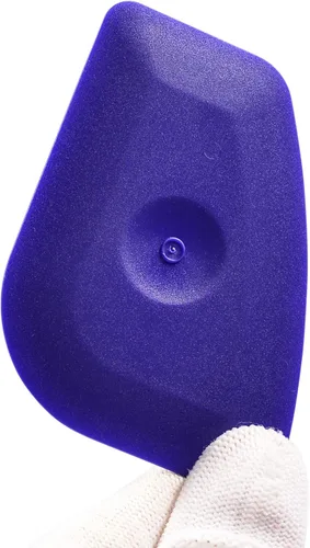 Vista 6 de Rascador de plástico pequeño y práctico con borde redondo flexible para el hogar, escobilla universal de limpieza, paquete de 4