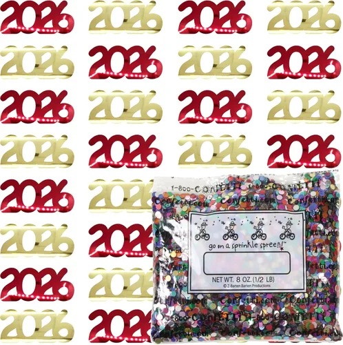 Vista 74 de Confetti Year 2023 Blue Royal, Orange Combo - 2 bolsas de media onza (1 oz)