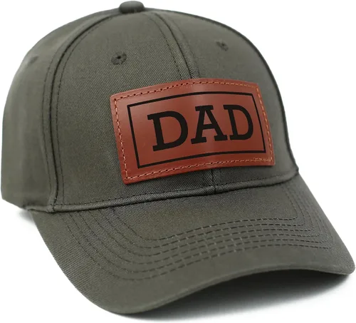 Vista 10 de Gorra de camionero para papá, gorra de béisbol, gorra de papá, gorra de cuero grabada con láser