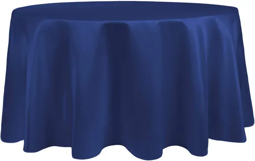 Vista 34 de Ultimate Textile Mantel redondo de satén nupcial de 60 pulgadas, se adapta a mesas de menos de 60 pulgadas de diámetro, berenjena morado berenjena