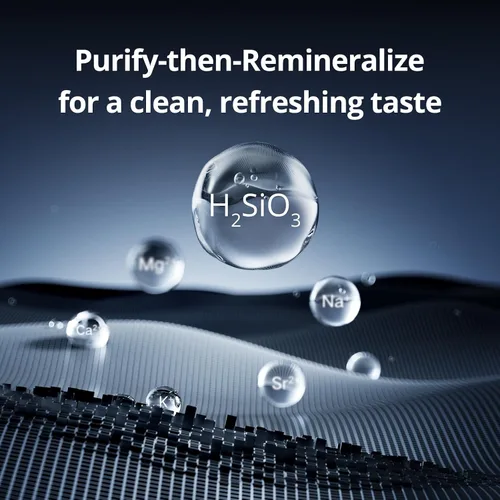 Vista 3 de VIOMI® Master M1 Filtro de Agua de Ósmosis Inversa con Mineralización Alcalina pH+, Sistema RO Sin Tanque Bajo Fregadero con Reducción de Plomo
