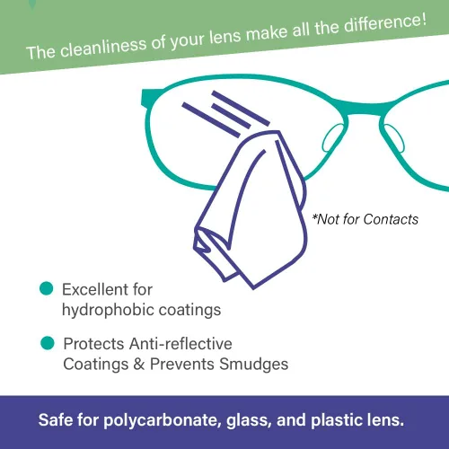 Vista 4 de Kit de limpieza de lentes (6 onzas líquidas + 3 paños)