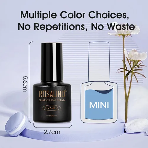 Vista 9 de ROSALIND Esmalte de uñas de gel de ojo de gato con imán, 12 piezas, esmalte de uñas de gel brillante holográfico púrpura azul rojo, esmalte de uñas