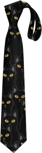 Vista 26 de JUDIAN Corbatas de moda para hombre, corbatas novedosas para cada atuendo IMPRESIÓN DE PATA (ANIMAL PAW PRINT)
