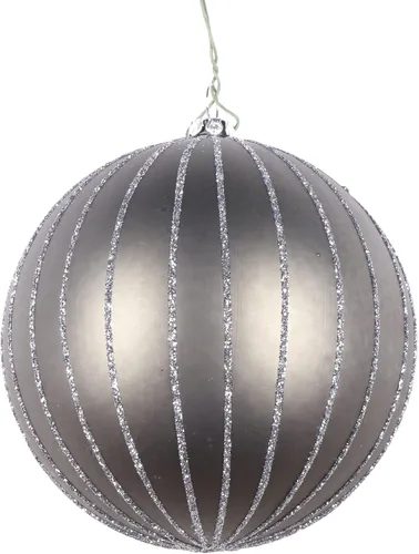 Vista 41 de Vickerman Adorno navideño de bola de avena mate con purpurina de 5 pulgadas. Incluye 4 piezas por bolsa.