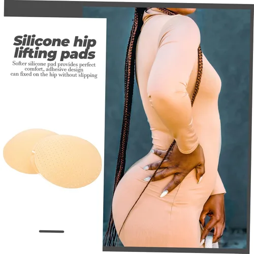 Vista 3 de Mobestech 4 almohadillas autoadhesivas de silicona acolchadas falsas para realzar los glúteos, accesorios para niñas, ropa moldeadora, lencería