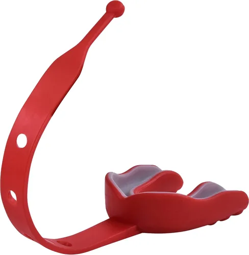 Vista 19 de Oral Mart - Protector bucal deportivo con correa para fútbol, lacrosse, hockey sobre hielo, taekwondo