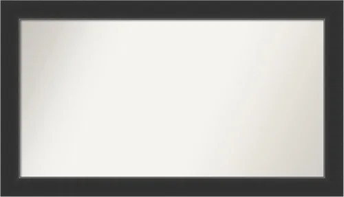 Vista 107 de Amanti Art Espejo personalizado, espejo de baño negro Astor, espejo de pared o espejo de tocador de baño sobre el fregadero (25 x 25 pulgadas)