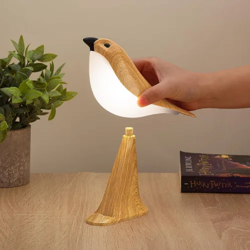Vista 7 de Deogos Paquete de 2 Lámparas de Mesa Lindas con Forma de Pájaro, Control Táctil/Brillo Regulable/3 Temperaturas de Color/Lámpara de Escritorio