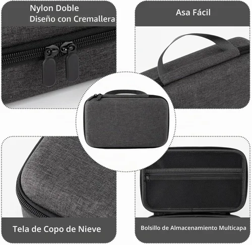 Vista 3 de Funda de viaje compatible con OutIn Nano Cafetera portátil eléctrica espresso - Bolsa de mano impermeable y protectora solo para transportar