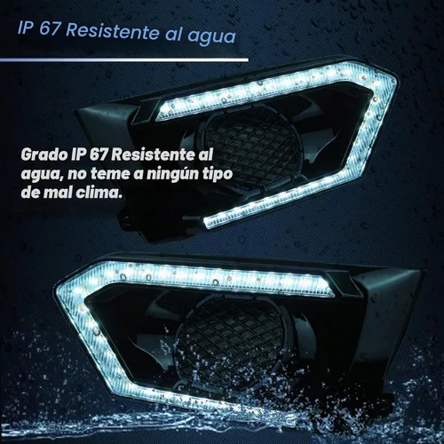 Vista 4 de Luz antiniebla delantera LED Switchback blanca/ámbar con luz diurna, función de intermitente LED para Nissan Altima 2019-2022 S SR SV SL Platinum