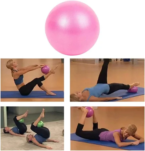 Vista 6 de ZJchao PVC Yoga Ball Mini Fitness Ball Explosion Proof Balance Yoga Ball for Home Office Gym Workout Strengthen Tone Muscles Improve Balance