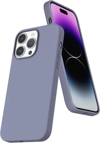 Vista 229 de Funda de silicona líquida compatible con iPhone 12 Pro Max 6.7 pulgadas, funda de gel de protección completa con forro de microfibra, funda