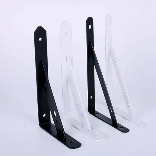 Vista 8 de Soporte de estante triangular para colgar en la pared, soportes flotantes de ángulo recto de 90 grados, almacenamiento decorativo que ahorra