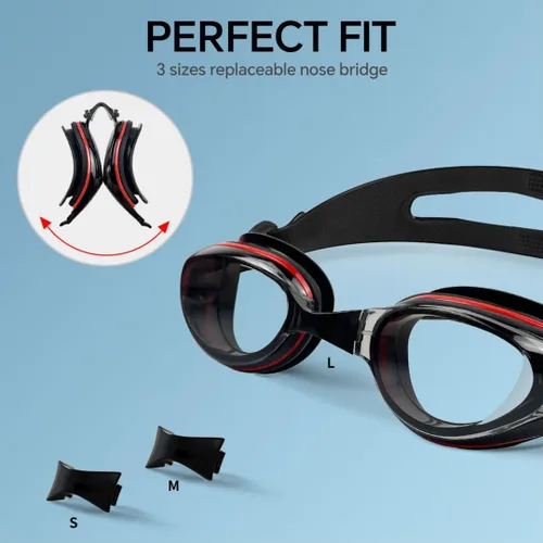 Vista 4 de Gafas de natación miope, Gafas de natación de visión corta