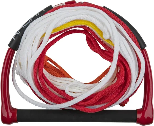 Vista 2 de RADAR Sure Grip Water Ski Handle with Rope - 13 Inch Handle with Multi-Section Mainline, Adjustable Length System, TPR Grip