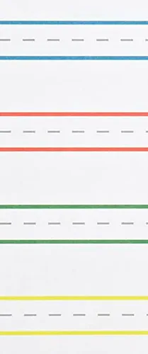Vista 3 de Abilitations Integrations ColorCue hojas de papel con líneas elevadas