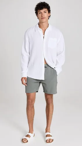 Vista 5 de Club Monaco Camisa de gasa de doble cara de verano para hombre