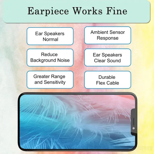 Vista 6 de Auricular de repuesto para iPhone 11 Pro Max Earpiece Replacement Speaker Earphone Flex Cable Replacement Light Proximity Sensor Speaker Assembly