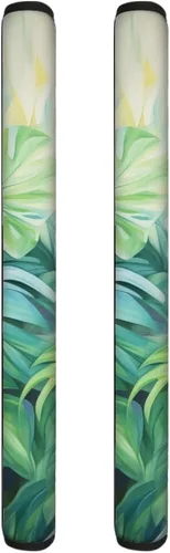 Vista 19 de DISNIMO Juego de 2 fundas para manijas de puerta de refrigerador con diseño floral de mariposa azul, protector de decoración de electrodomésticos