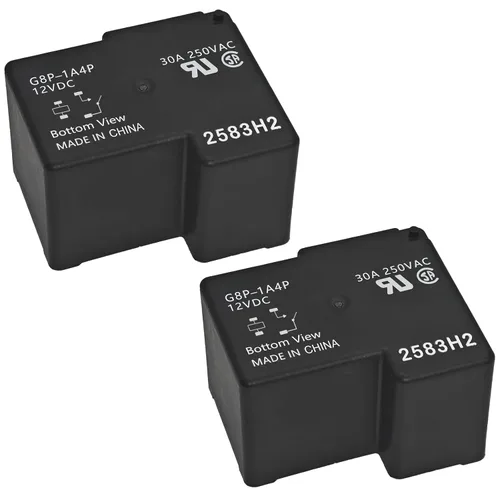 Vista 6 de Relé PCB completamente sellado G8P-1A4P 12V CC 30A - Relé de 4 pines 30A 250VAC para placa de PC o montado en panel, resuelve el problema del código