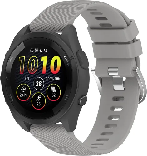 Vista 5 de Correa de silicona suave compatible con Garmin Forerunner 265/265S Smartwatch Sport Flexible Correa de muñeca para Garmin Forerunner 265/265S