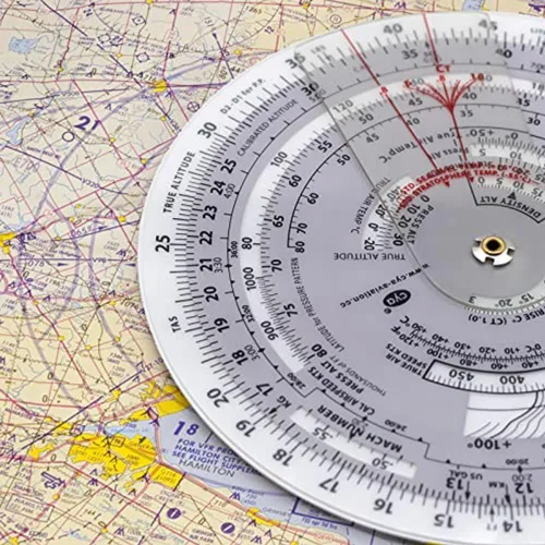 Vista 4 de E6B-R Flight Computer, Aviation Plotter