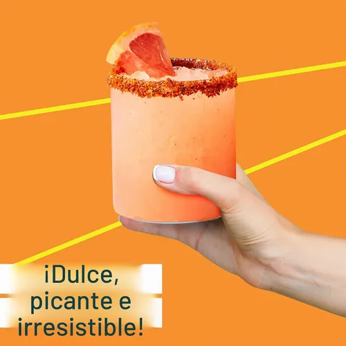 Vista 5 de Salsa picante de chamoy frutal Tajin 15.38 oz (paquete de 2)
