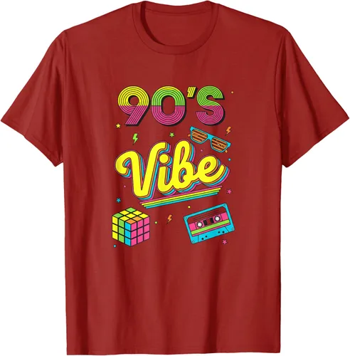 Vista 45 de 90s Nostalgia Retro Apparel - 90'S Vibe Retro T-Shirt Negro