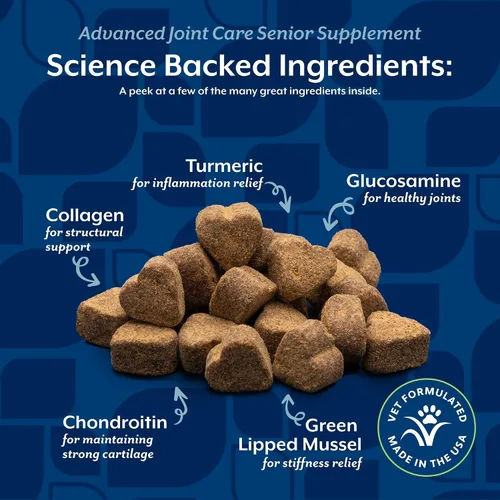 Vista 5 de NaturVet Suplemento avanzado para perros de salud articular - 60