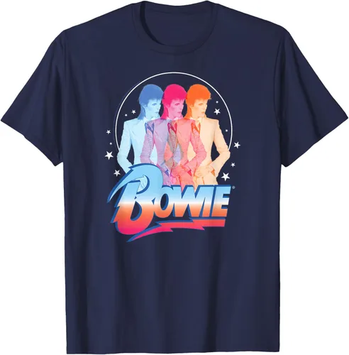 Vista 51 de David Bowie - Camiseta Bowie 3D, Negro