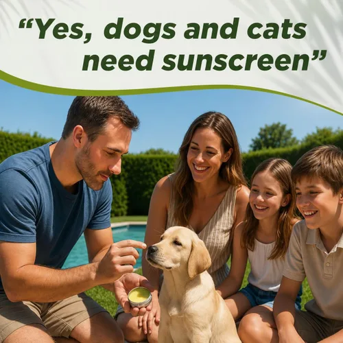 Vista 2 de Sit Stay Forever - Protector solar orgánico para perros y gatos, protector solar para perros, esenciales para la playa para perros, crema