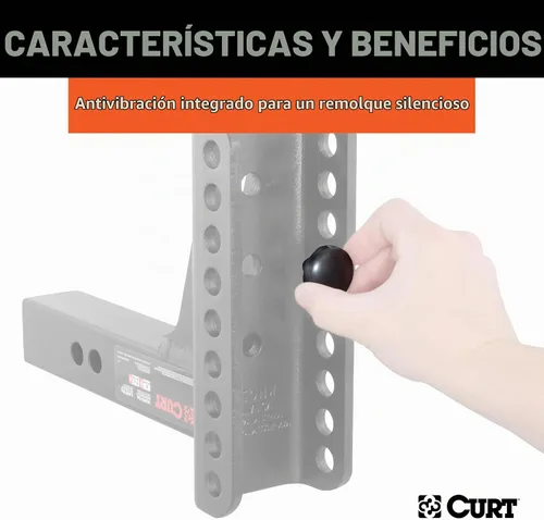Vista 6 de Juego de montaje esférico doble y traba Curt, Soporte tipo bola