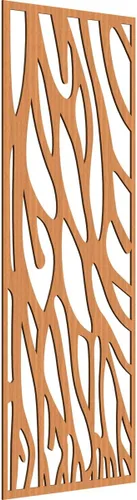 Vista 143 de 9 3/8"W x 24 3/8"H x 1/4"T Bristol Decorativos Paneles de Pared de Madera Calado, Cereza