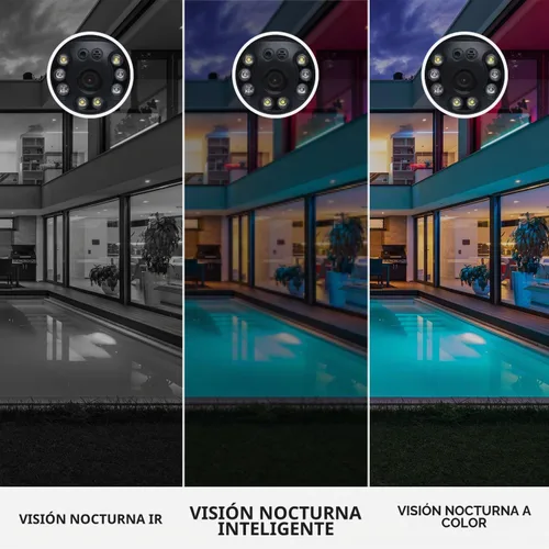 Vista 7 de YI 2K Cámara de seguridad al aire libre, visión nocturna a color, detección