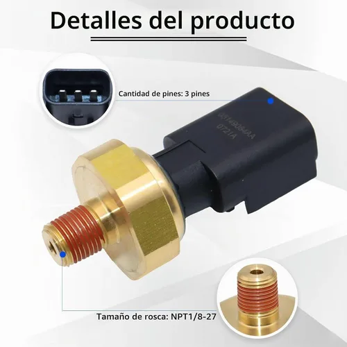 Vista 2 de Interruptor de sensor de presión de aceite para Dodge Chrysler Jeep Ram 5149062AA Dodge Ram 1500 Cargador Durango Grand Caravan Avenger Chrysler