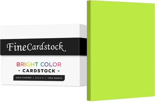 Vista 23 de Papel de alta calidad para tarjetas de colores, caja de 1000 hojas, cartulina de peso medio de 65 libras, perfecta para suministros escolares, artes