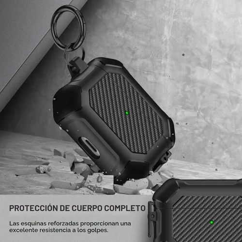 Vista 4 de Maxjoy Funda para AirPods Pro 3 (2025), funda protectora rígida compatible con Airpods Pro de 3ª generación con kit de limpiador de llavero