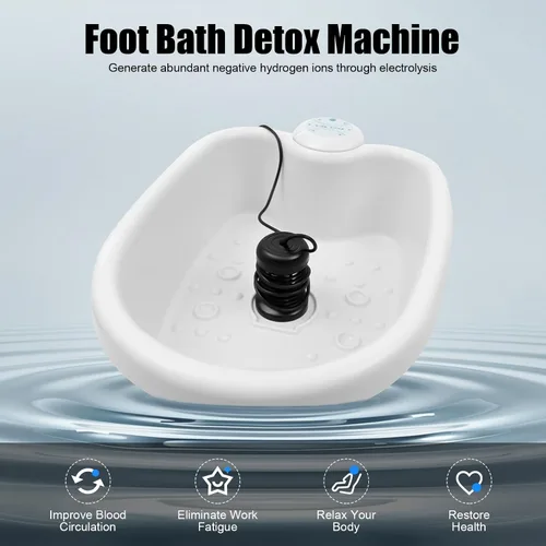 Vista 3 de Ionic Foot Bath Detox Machine, Portable Electric Detox Foot Spa System