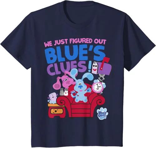 Vista 68 de Blue's Clues & You Group Shot Just Figured Out Blue's Clues Camiseta Negro