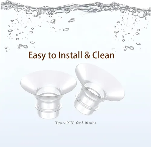Vista 5 de Inserto de brida de 0.59 pulgadas, 6 piezas, compatible con espectros de brida de 0.59 pulgadas/insertos de brida para Spectra/Momcozy Insertos