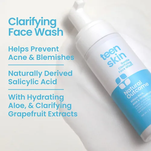 Vista 5 de natural outcome Dúo de Lavado Facial para Piel Adolescente Lavado Facial Diario Suave con Espuma para Niños y Niñas Ingredientes No Tóxicos