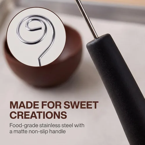 Vista 2 de Juego de herramientas de inmersión de chocolate con caramelo negro, tenedor de inmersión de chocolate, suministros para hornear, fondue de acero