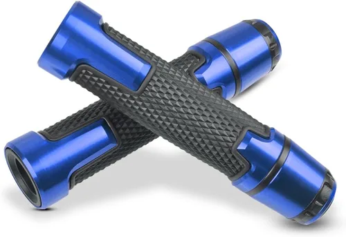 Vista 9 de 7/8 '' 0.866 in motocicleta CNC aluminio Powersports manillar Grips con extremos de agarre para YZF R1 R3 R6 R25 R15 R125 600R negro